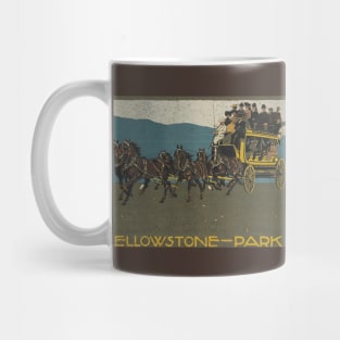 Yellowstone Park Poster (distressed) Mug